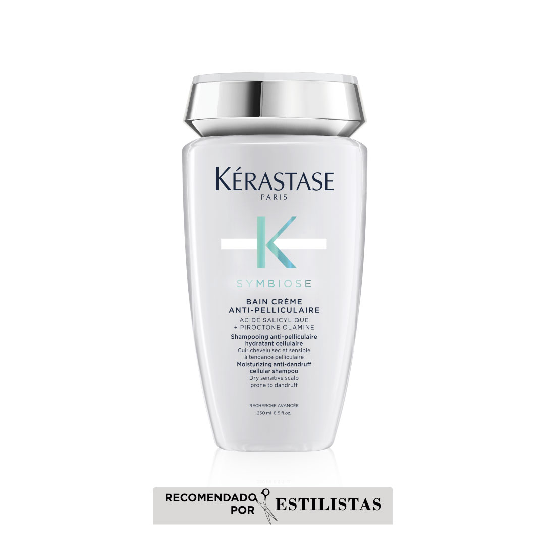 Kérastase Shampo para cuero cabelludo seco sensible propenso a la caspa creme Anti-pelliculaire Symbiose 250ml