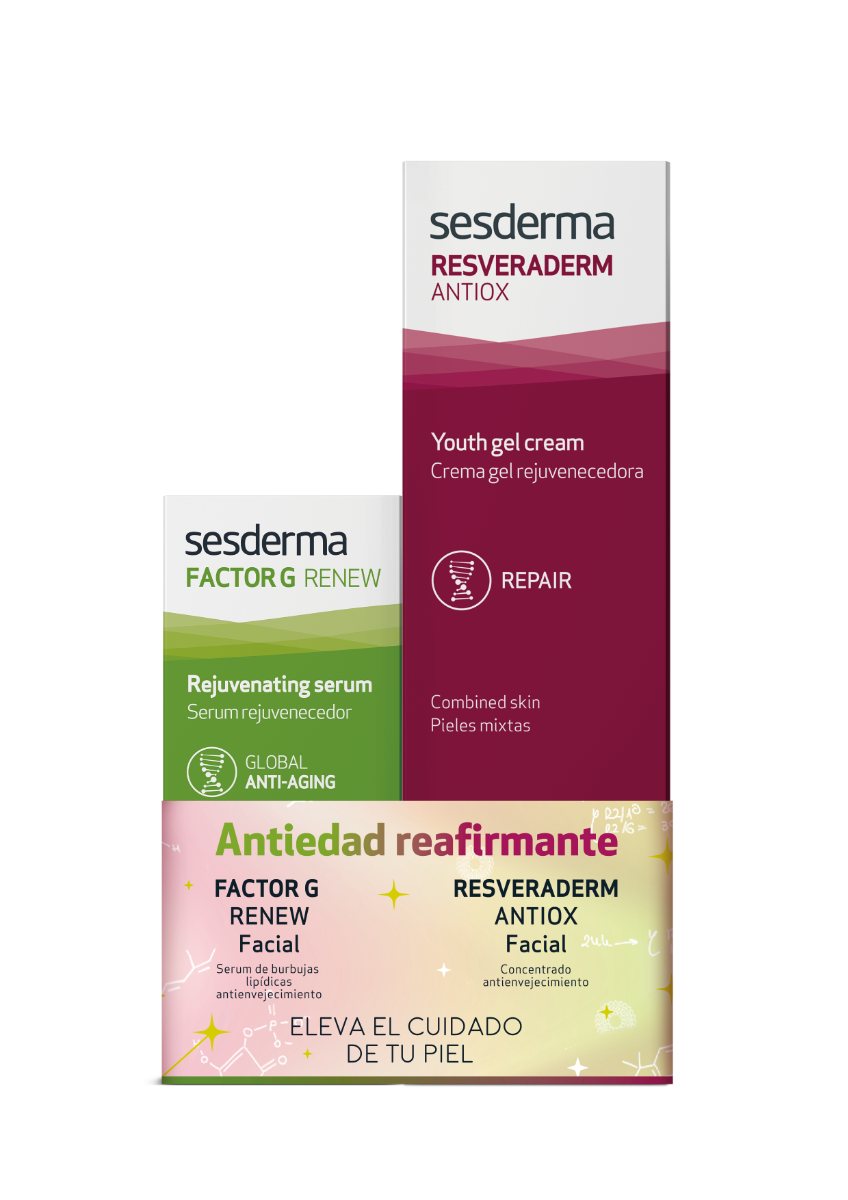 Pack Sesderma Antiedad Reafirmante: Factor G serum + Resveraderm Gel Crema