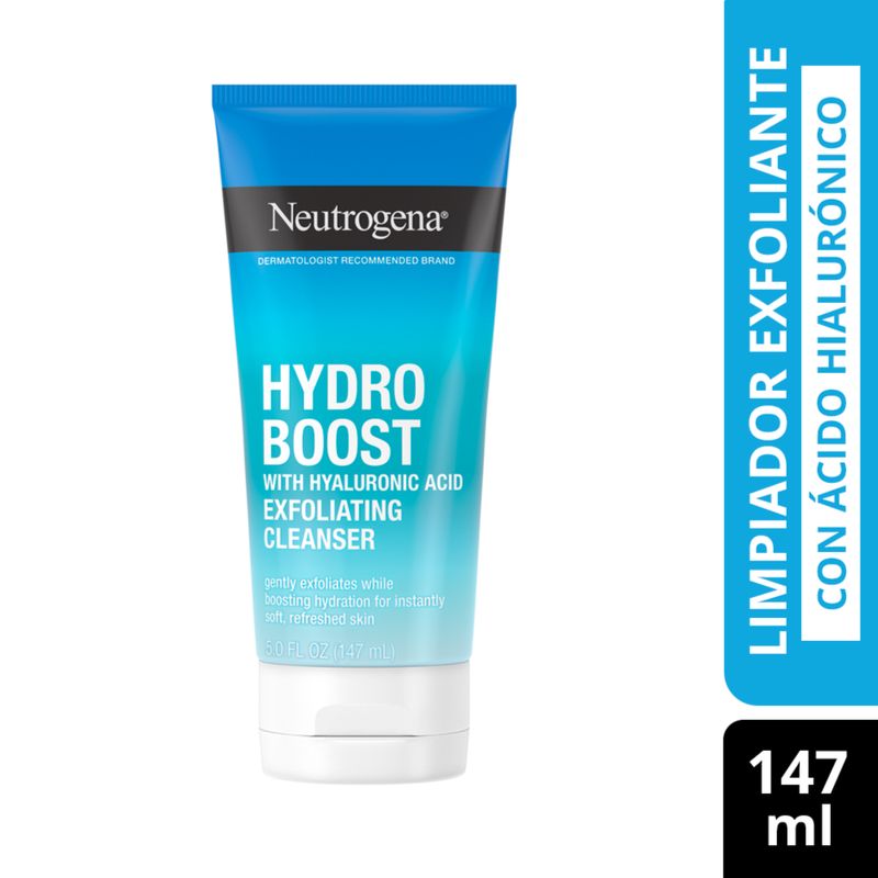 Neutrogena Gel Limpiador Facial Hydro Boost Ácido Hialurónico 141g