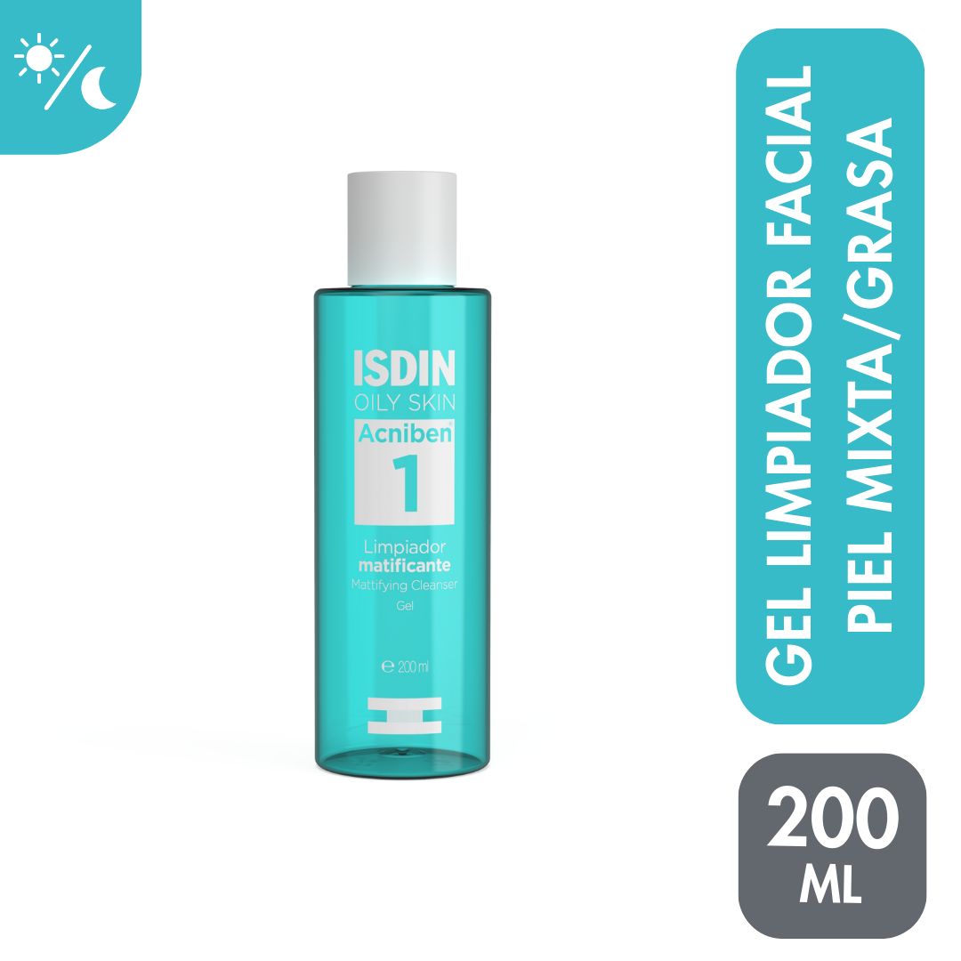 LIMPIADOR ISDIN ACNIBEN MATIFICANTE 200 ml - Piel mixta a grasa
