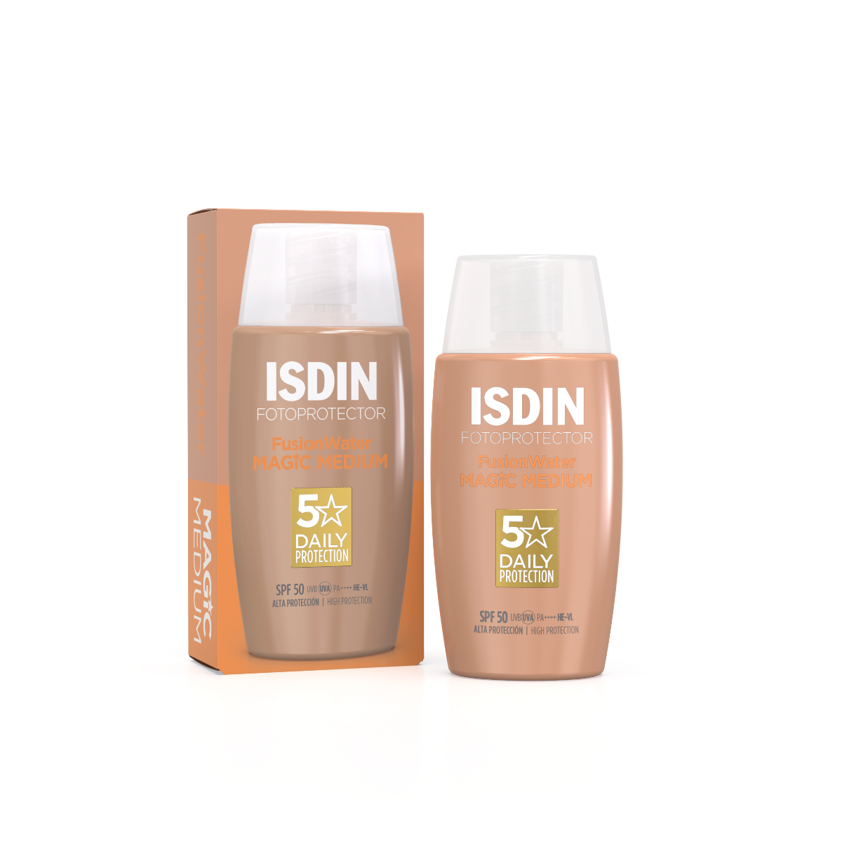 Isdin Fotoprotector Fusion Water Magic Color Medium SPF 50 50ml