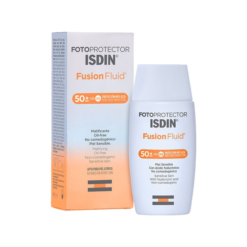 Isdin Fotoprotector Fusion Fluid SPF50 50ml - Bloqueador solar facial hidratante