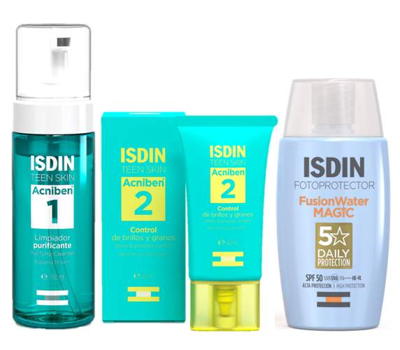 Pack ISDIN Tratamiento y Protección para piel mixta a grasa