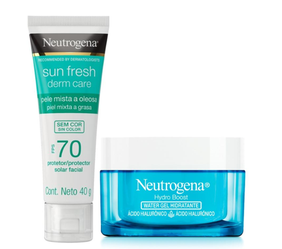 Pack Neutrogena Protector solar Sun Fresh + Hidratante Hydro Boost noche