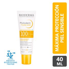 Bioderma Fotoprotector Máxima Protección SPF 100 Photoderm Fluide 40ml Invisible