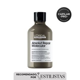 Shampoo reparador sin sulfato Absolut Repair Molecular para cabello muy dañado Loreal professionnel 300 ml