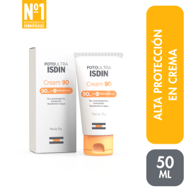 Protector Solar FOTOULTRA ISDIN 90 CREAM TBO x50ml - Bloqueador de para Foto Ultra (Facial) - Compra online en DermotiendaShopping