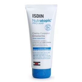 Isdin Nutratopic Crema Emoliente 200ml - Crema corporal emoliente zonas específicas cuidado y protección piel reactiva