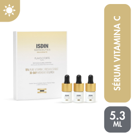 ISDINCEUTICS FLAVO FORTE X 3 X 5.3 ml - Sérum facial con 15% de vitamina C pura y fresca - Antiedad de para Cremas y serums - Compra online en DermotiendaShopping