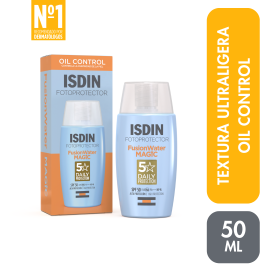 Protector Solar ISDIN FUSION WATER MAGIC SPF 50 - 50ml - Bloqueador de para Fusion Water (facial) - Compra online en DermotiendaShopping