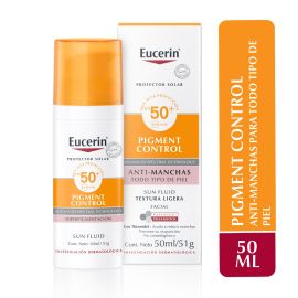 Eucerin Sun Protector solar Pigment Control SPF50 50ml de para Faciales Solares - Compra online en DermotiendaShopping