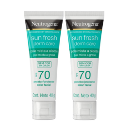 Pack Neutrogena Protector Solar Sun Fresh Piel Grasa x2 und de para Packs Neutrogena - Compra online en DermotiendaShopping