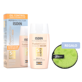 Isdin Fotoprotector Fusion Water Color Light SPF50 50ml - Bloqueador solar facial con color Oil Control