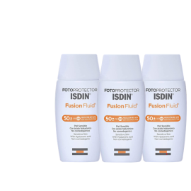 Pack ISDIN Fotoprotector Fusion Fluid SPF50 50ml x3