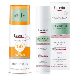 Pack Eucerin Para Piel mixta a grasa: Dermopure Serum + Protector Solar Oil control de para Eucerin - Compra online en DermotiendaShopping