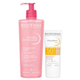 Dúo Bioderma piel sensible limpieza y protección para pieles reactivas