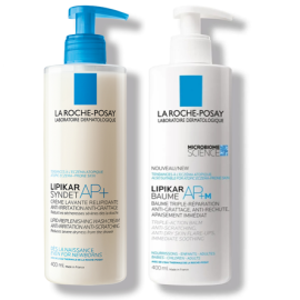 Dúo La Roche Posay Lipikar limpia, hidrata y calma de para Rutinas LRP - Compra online en DermotiendaShopping
