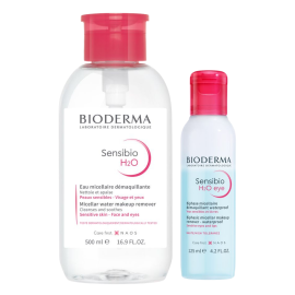 Dúo Bioderma doble limpieza 500ml + limpieza ojos de para Bioderma - Compra online en DermotiendaShopping