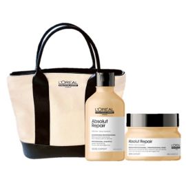 Dúo Absolut Repair limpieza 300ml y tratamiento 250ml de para Loreal Professionnel - Compra online en DermotiendaShopping
