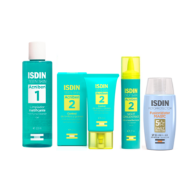 Pack Isdin Acniben rutina completa para piel mixta con acné de para Isdin - Compra online en DermotiendaShopping