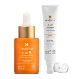 Dúo C-vit 5 + contorno de ojos cvit ceramico de para Sesderma - Compra online en DermotiendaShopping