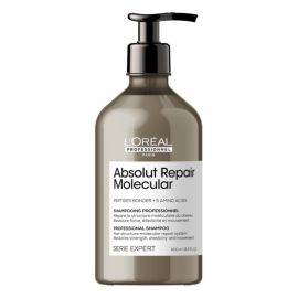 Shampoo reparador sin sulfato Absolut Repair Molecular para cabello muy dañado Loreal professionnel 500 ml