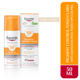 Eucerin Sun Pigment Control tono claro SPF50+ 50ml de para Faciales Solares - Compra online en DermotiendaShopping