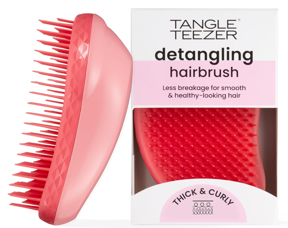 TANGLE TEEZER THICK & CURLY - PINK / PINK