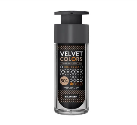Frezyderm velvet base alta cobertura SPF 50+ protección solar - 30ml
