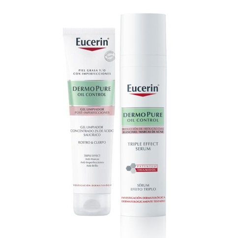 Pack Eucerin Limpieza y serum para piel grasa