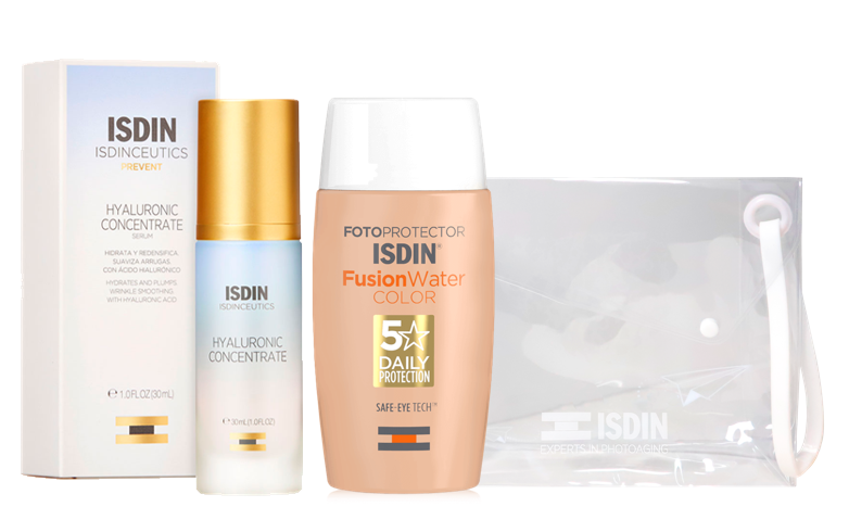 Pack ISDIN Hyaluronic Concentrate + Fusion Water Medio