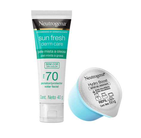 Pack Neutrogena Hydro Boost Refill + Fotoprotector Sun Fresh