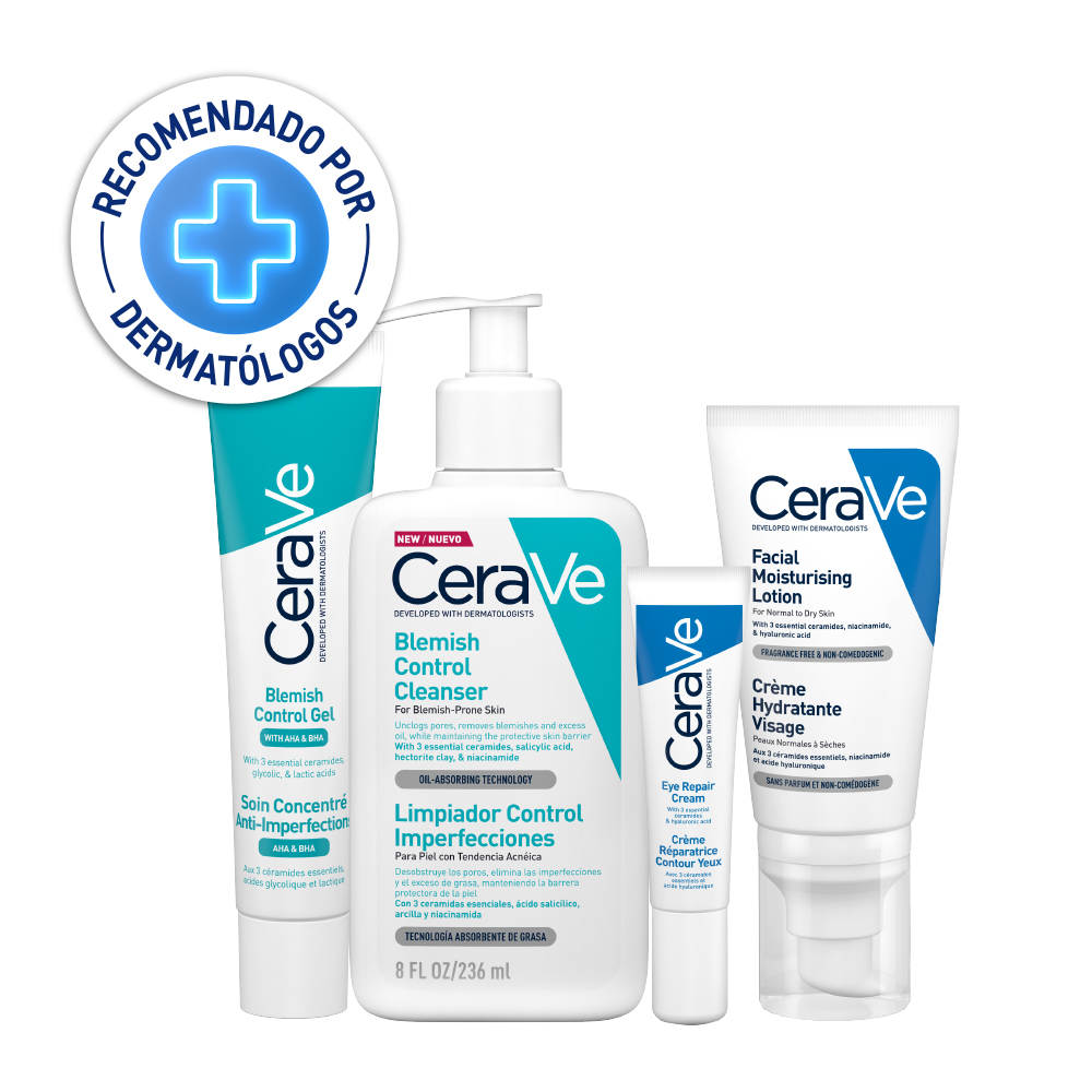 Pack x4 Cerave rutina facial anti-imperfecciones 